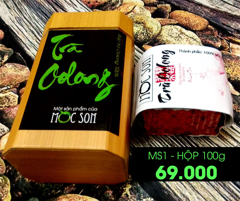 Hộp trà Olong biếu tết 100g